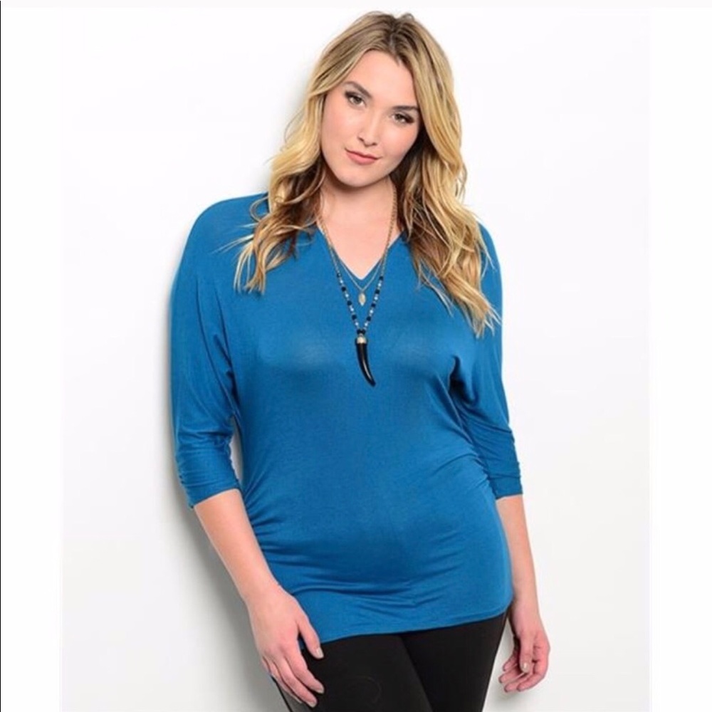Just In➕Woman’s Teal Blue Dolman Top 🌟
